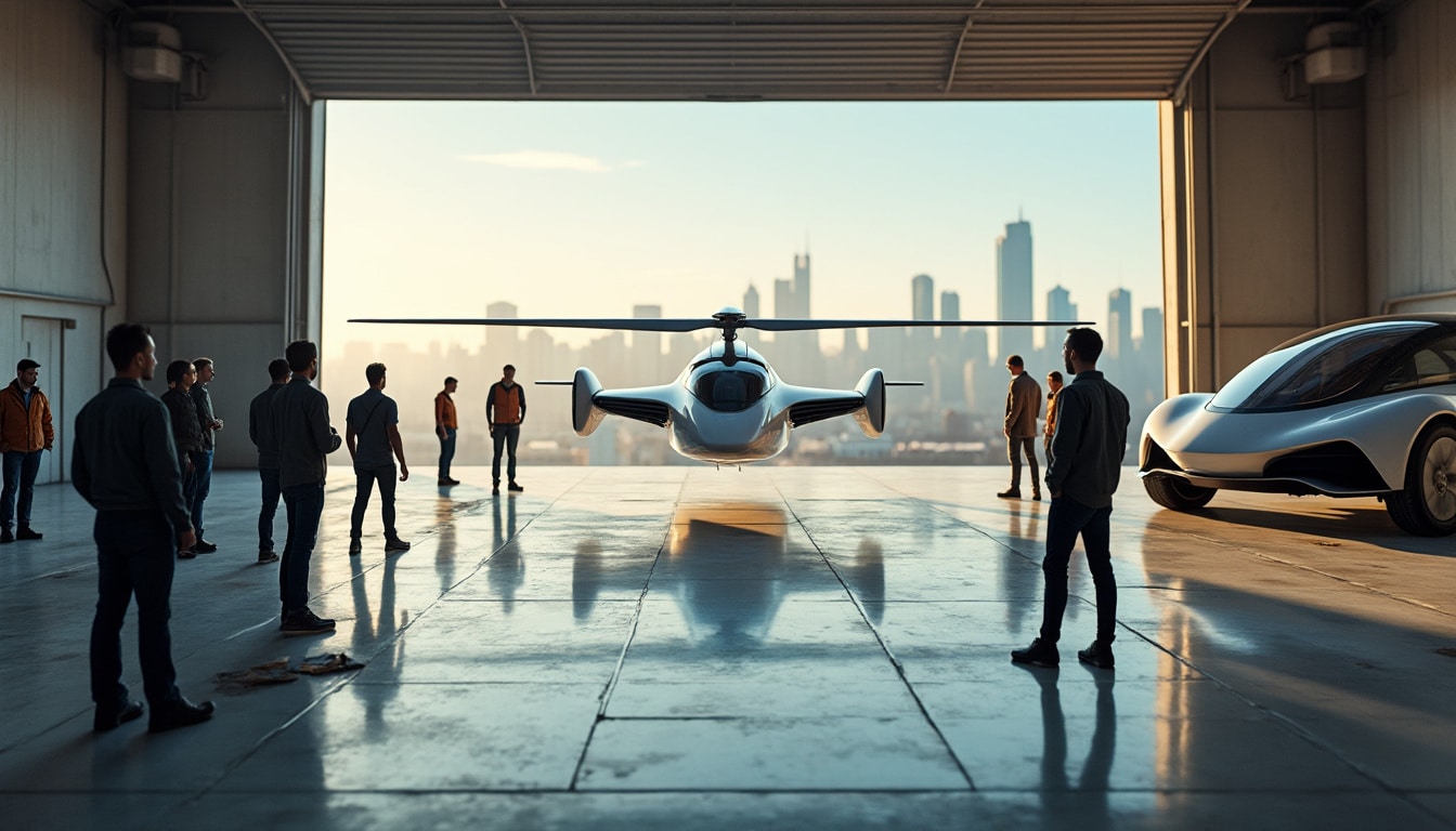 start-up audacieuses ou grands constructeurs : découvrez qui pourrait réellement concevoir et faire voler la voiture volante de demain.